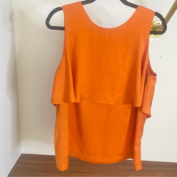 LAST CHANCE BEFORE DELETION MANGO - Orange Flowy Tank - size L - Picture 9 of 9